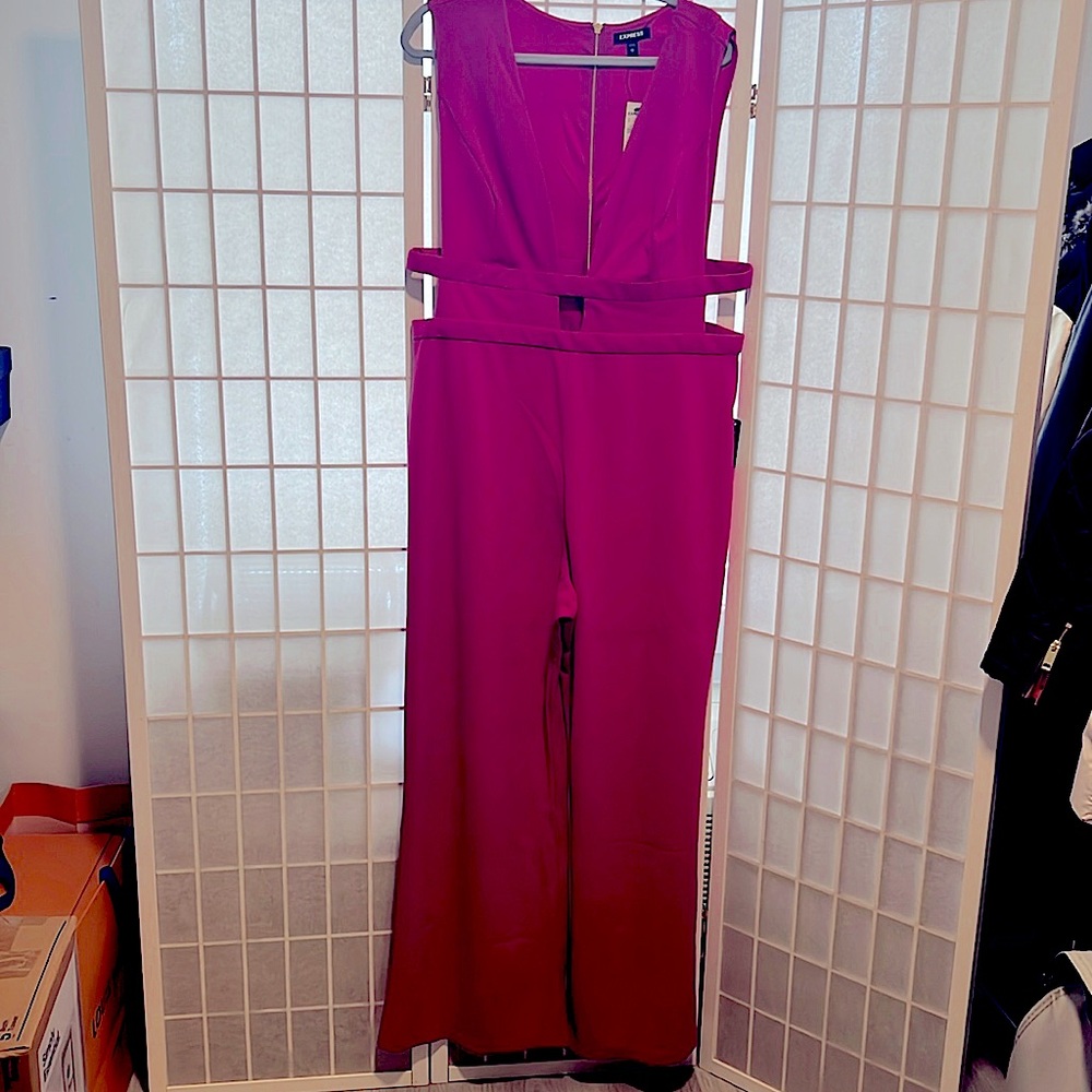 Express Pink Jumpsuit NWT Size XL